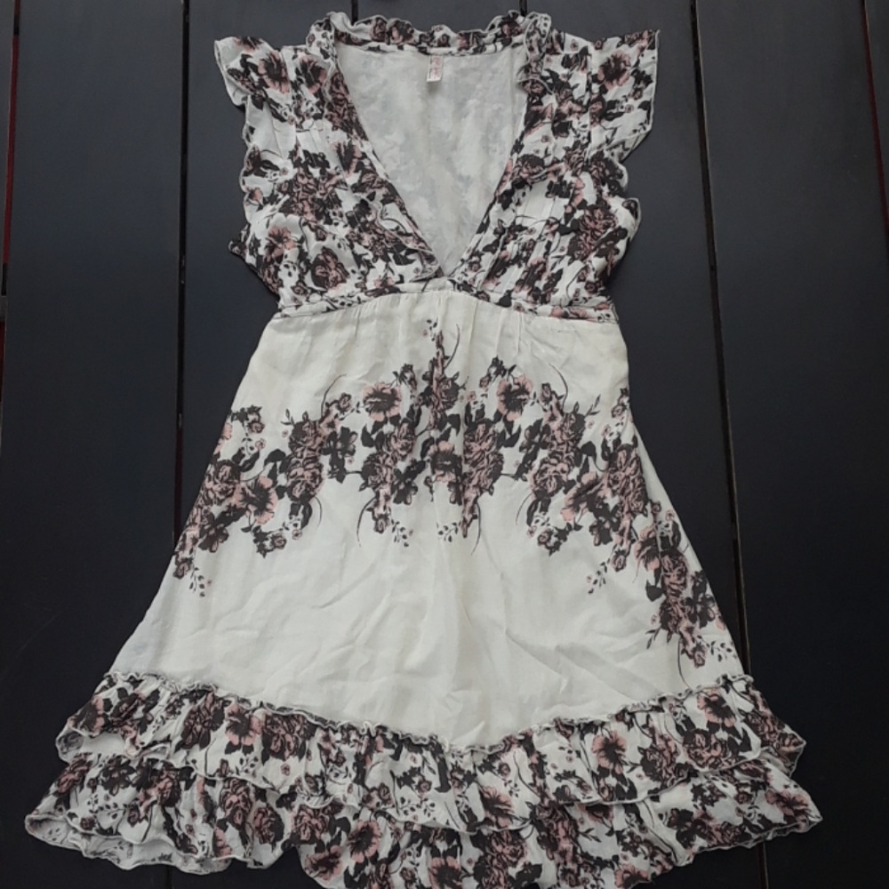 Free People flowy floral dress sz XS - Picture 1 of 7